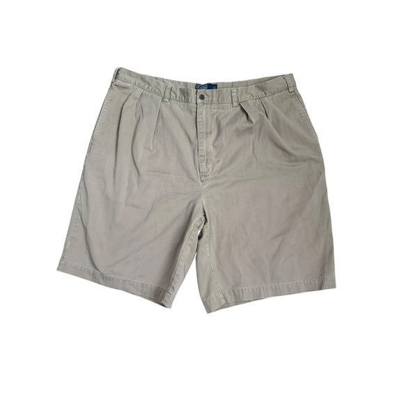 Polo Ralph Lauren Other - Polo Ralph‎ Lauren Big & Tall Tyler 10"Shorts Pleated Khaki Beige Men's Size 44T
